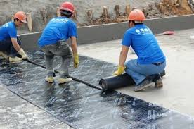 Membrane waterproofing on terrace